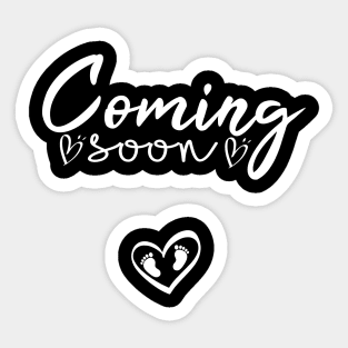 Coming Soon Announcement Pregnancy Sticker